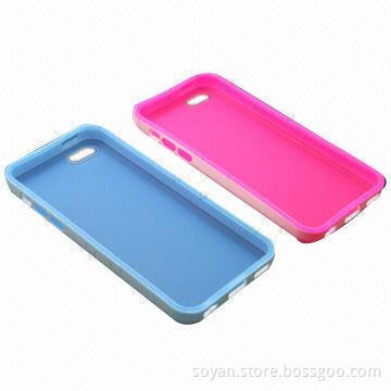 TPU case for iPhone 5, in dual color, various colors are welcome, with accurate access ports